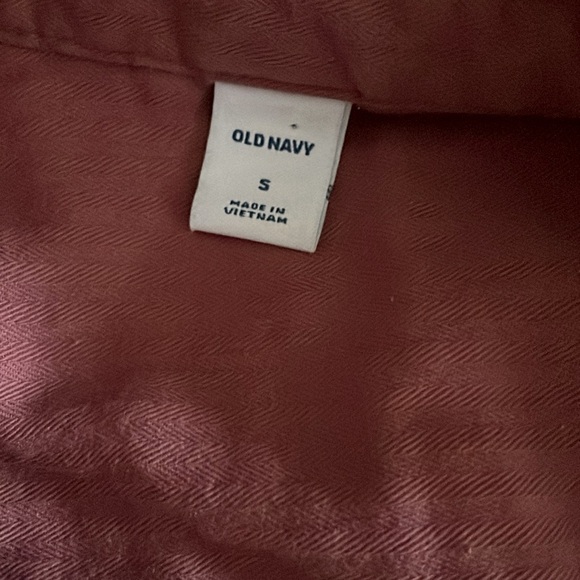 OLD NAVY twill utility jumpsuit collar short sleeve cedarwood women’s small - Picture 7 of 9